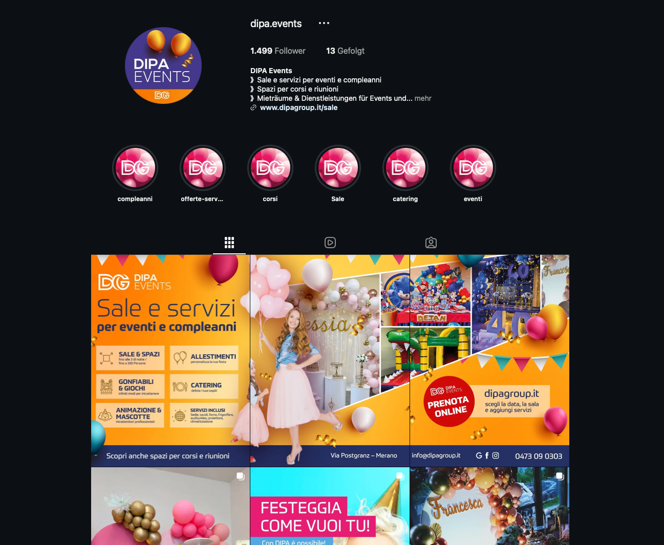 Instagram DIPA Events